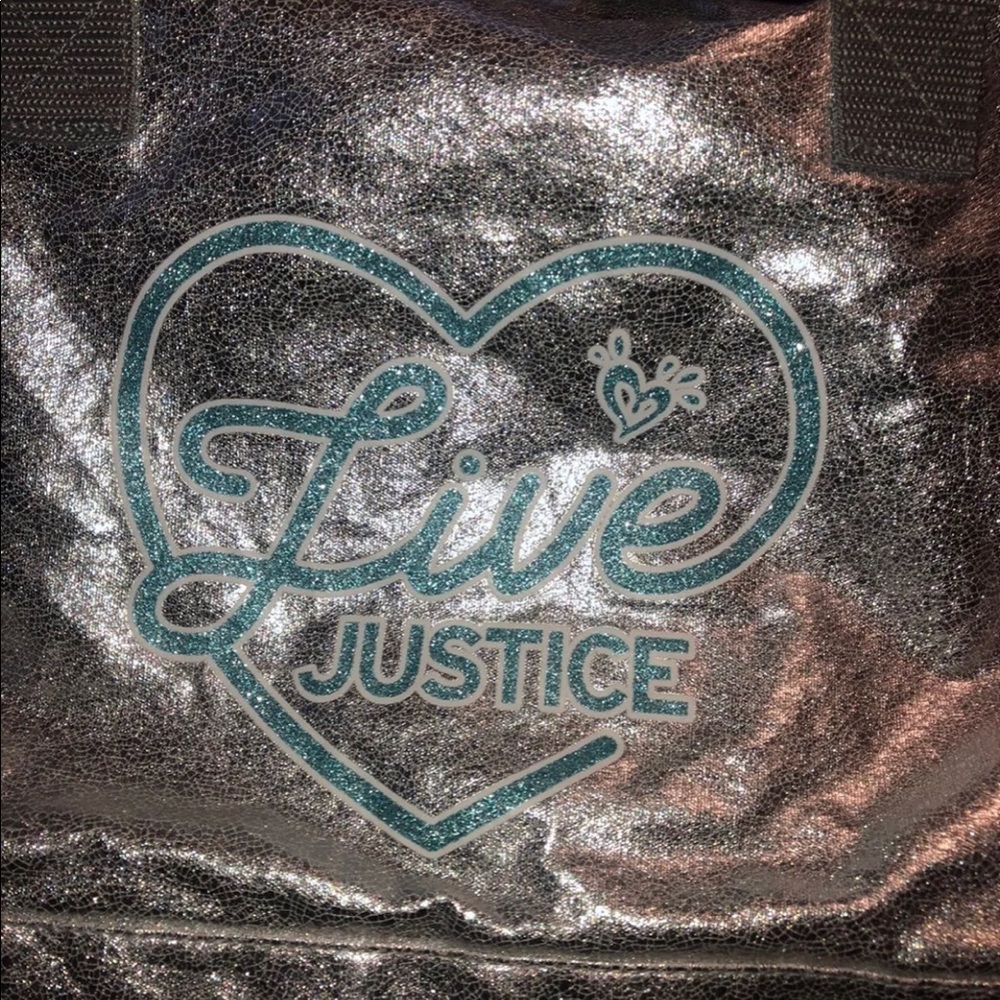Justice girls duffel bag like new